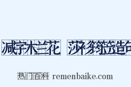 减字木兰花·莎衫筠笠造句是什么意思的图片